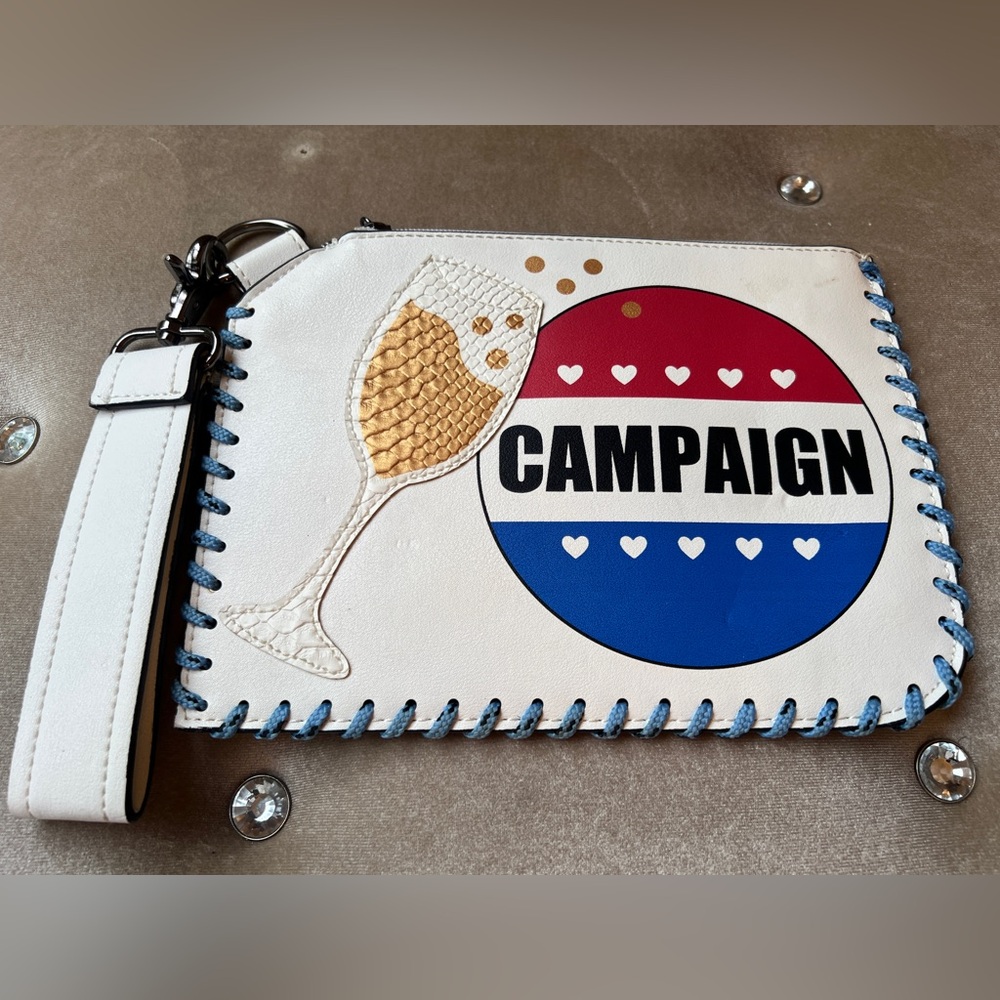 Circus by Sam Edelman Champagne Campaign Leather Wristlet 🥂🍾